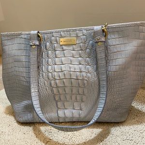 Brahmin Melbourne Asher Tote Sky Blue USED
